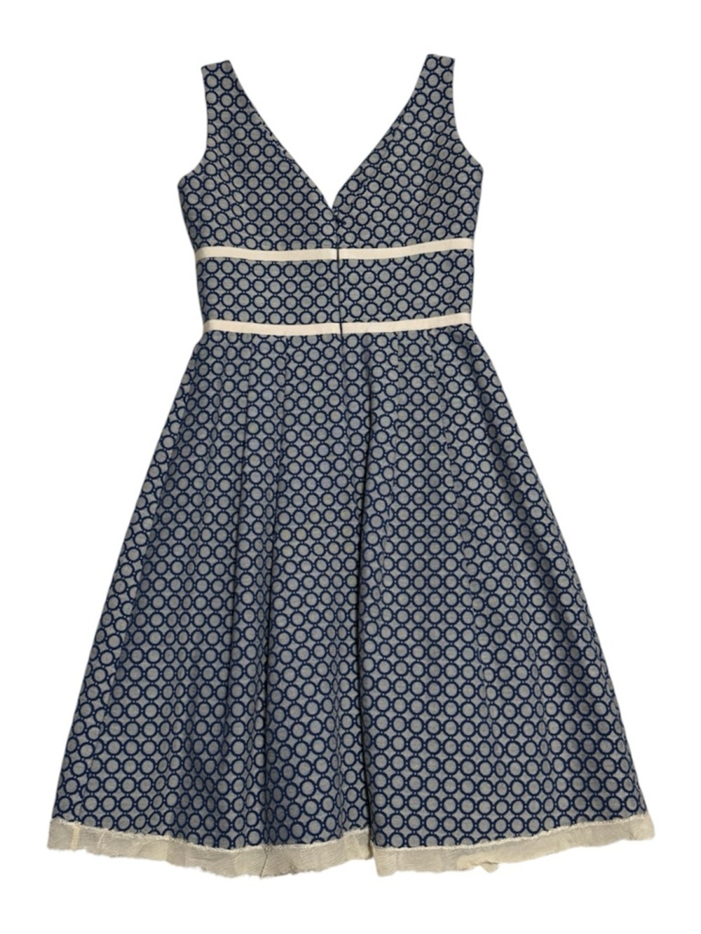 085 SANDRA ANGELOZZI Women's Sleeveless Fit & Flare Dress, Sz 30 IT/ 0 US - Picture 4 of 7